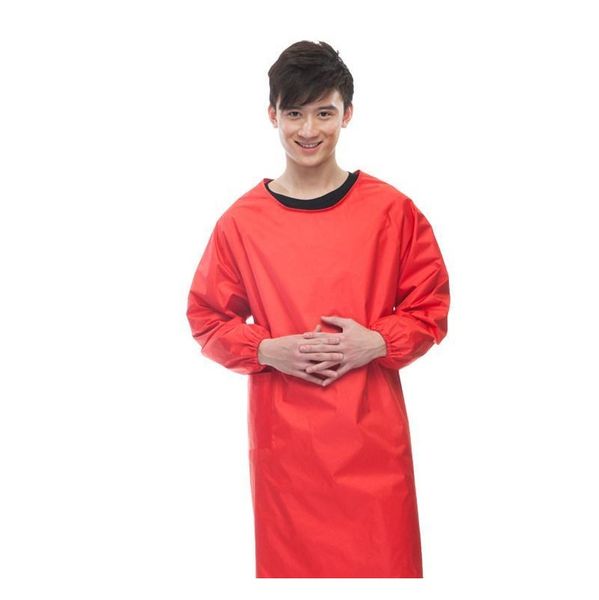 

eco-friendly new kitchen apron for woman men funny cooking waterproof aprons long sleeves work o jllock eatout