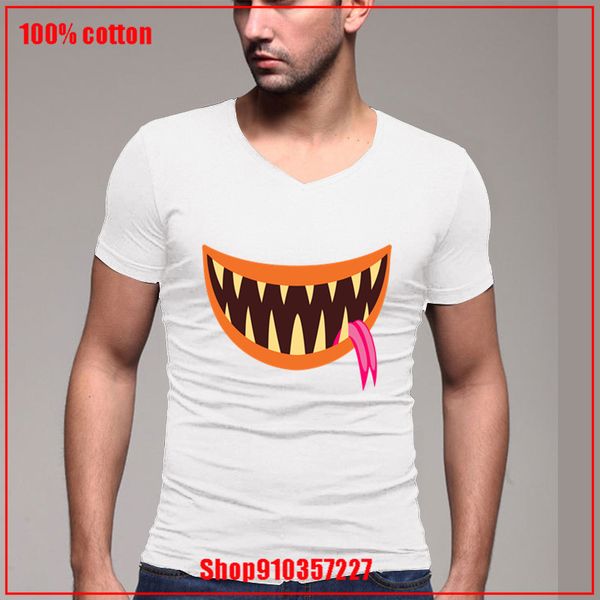 

funny monstrous mouth cartoon v neck brand new leisure man for male plus size loose comfortable sport hooded sweatshirt hoodie t shirt