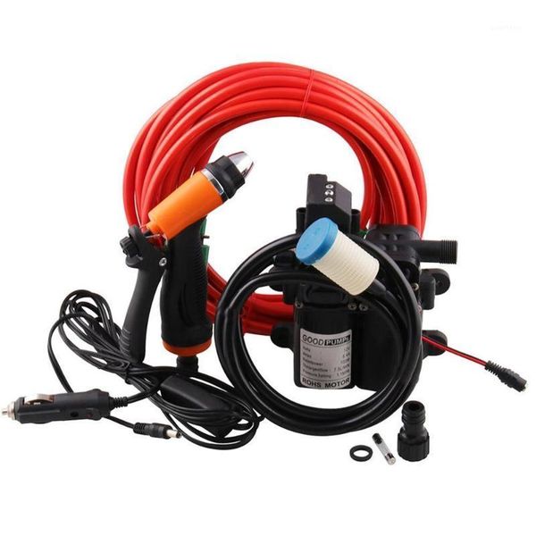 

2020 new 12v portable high pressure washdown deck pump 100w self-priming quick car cleaning wash pump electrical washer kit1