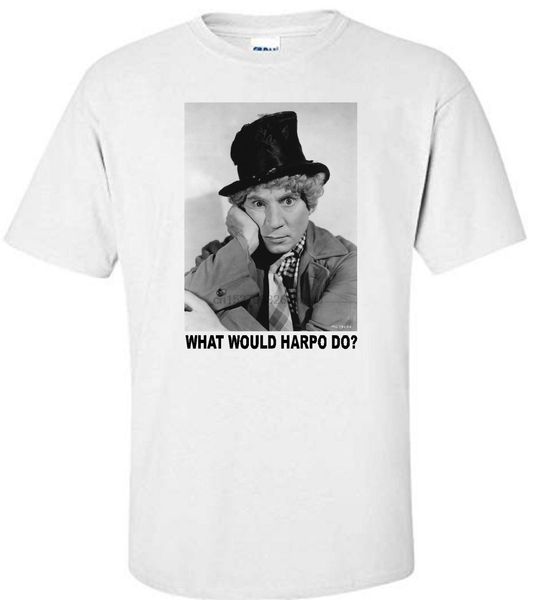 

harpo marx wwd marx brothers comedy movie white t-shirt sport hooded sweatshirt hoodie