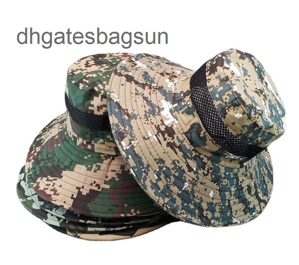

brand cap and carves camouflage fisherman sun hat men's summer protection big brim sun hat outdoor expansion tourism fishing foldable, Blue;gray