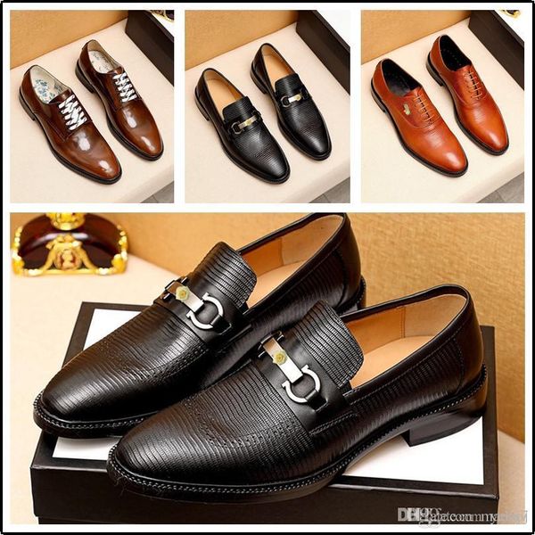 

c8 elegant shoes men classic dress loafers men brand shoes moda italiana suede leather shoes luxury men formal mocassim masculino couro 33, Black