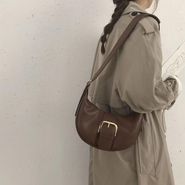 

осень и зима большой емкости мешок женщин 2020 новая мода подмышек сумка одного плеча crossbody пельмени пакет b703