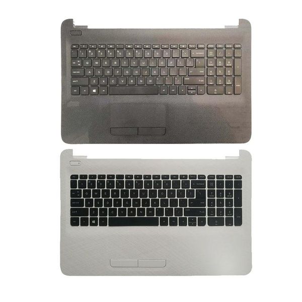 

us lapkeyboard for 250 g4 15-ac 15-ac000 15-af 15-af000 813974-001 7h17a0 with touchpad black/white palmrest upper cover