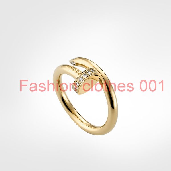 

designer rings classic luxury designer jewelry women rings nail ring titanium steel gold-plated never fade not allergic, Silver