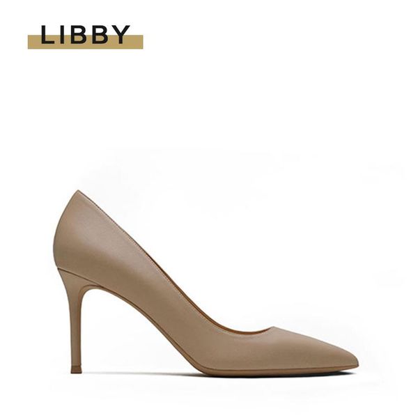 

women 8cm high heels shoes women pumps beige split leather woman shoes pointed toe wedding party ladies plus big size, Black