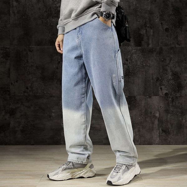 

lidg male zipper trousers designer jeans ripped slim fit represen hiphop pencil pants mens streetstyle mens holes, Blue