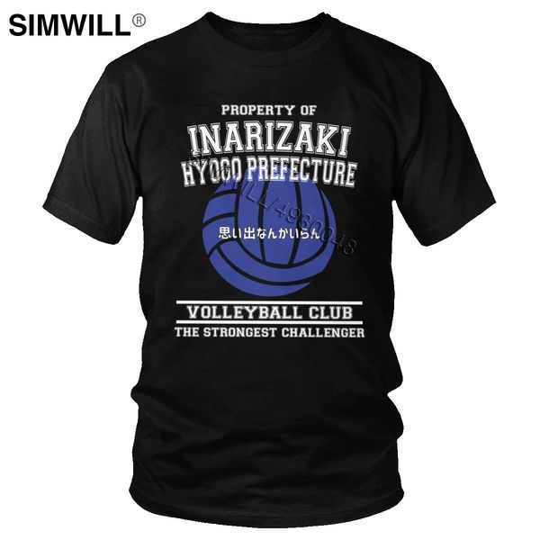 

male haikyuu property of inarizaki volleyball club short sleeve japan ga tee plus size apparel gift hooded sweatshirt hoodie men t shirt
