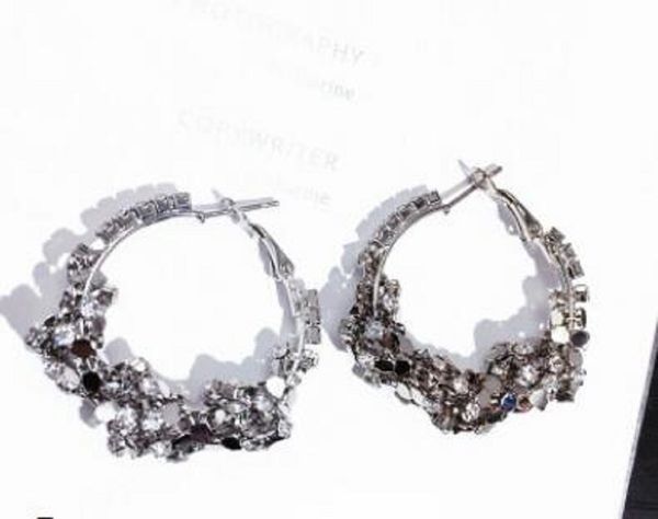 

famous brand jewelry stainless steel luxury gold silver rose gold plated big heart stud earrings for men women wholesale 89364, Golden;silver