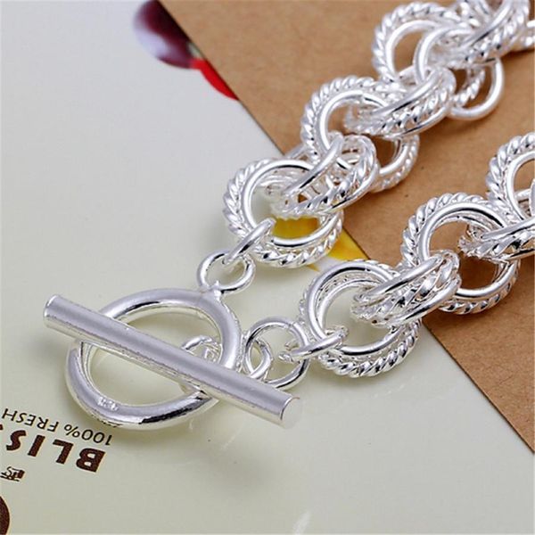 

promotion silver color bracelets new cute women lady wedding nice fashion jewelry pretty christmas gifts h023 h bbylag, Black