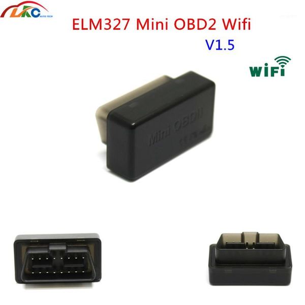 

code readers & scan tools 50pcs/lot super mini v06hw/v06hw-1 obdii v1.5 elm 327 wifi diagnostic scanner support android/windows/ dhl 1