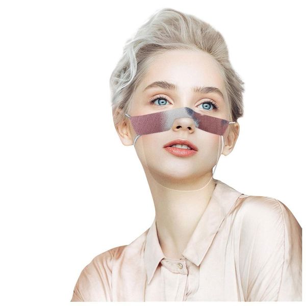 

fast delivery headband mscara masque lip language visual transparent printed pvc face mask fast delivery jllhjp trustbde