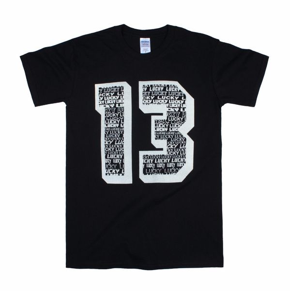 

sport 2019 cotton short-sleeve print t-shirt funny tee shirts for men thirteen 13 biker urban vintage retro punk rock lucky t shirt