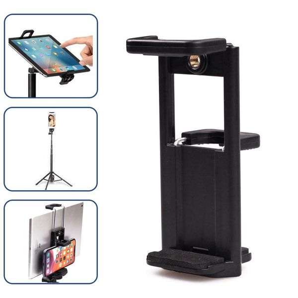 

tablet phone 2in1 holder stand mount iphone universal adjustable clamp bracket