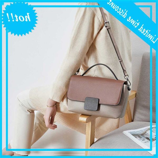 

women's 2020 new leather messenger bag for women