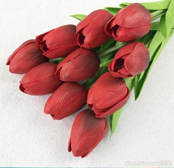 

mini silk wedding decoration artificial flowers bouquet home garden decor tulip gifts owf855