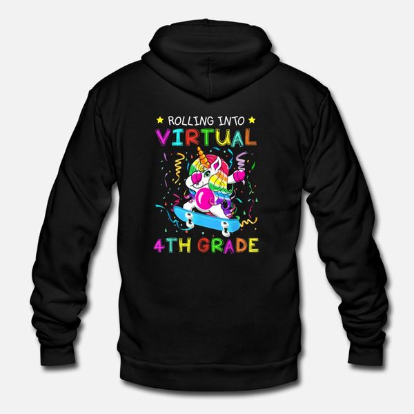 

virtual 4th grade back to school online teaching t designers graphic t shirt cool black tracksuit hoodie sweatshirt