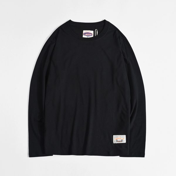 

2021 new autumn and winter male undershirt cotton long sleeve drop men's clothes underwear man around neck new black blue ysdt, Black;brown