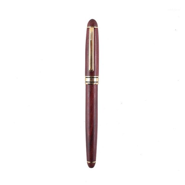 

fountain pens mahogany pen wooden solid wood baozhu business signature gift customized student calligraphy1