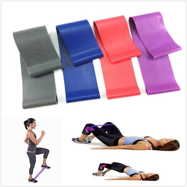 

resistance bands band set 4 levels available latex gym strength training rubber loops fitness crossfit equipment
