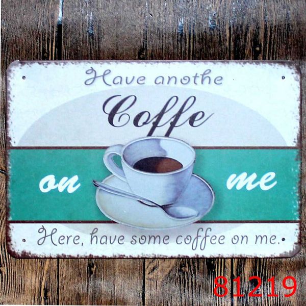 

decor sign wall craft art vintage coffee iron painting tin poster cafe shop bar club home decorate