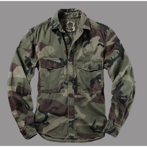 

2021 men's shirts long sleeves uniform jungle clothes r9zp, White