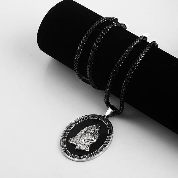 

высокое качество положительные и отрицательные цепи мужские ожерелье black ожерелья из нержавеющей стали для мужской женская мода ювелирные, Silver