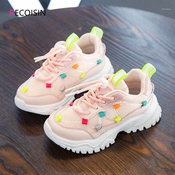 

recoisin 2020 autumn children shoes for girl sneakers autumn shoes students breathable kids sport for girls sneakers1, Black