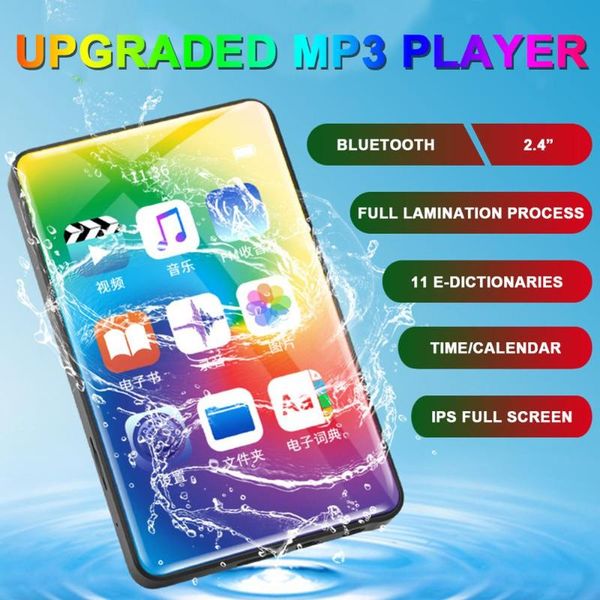 

& mp4 players mp3 player with bluetooth4.1 2.4" screen portable audio video fm radio voice recorder drop ship