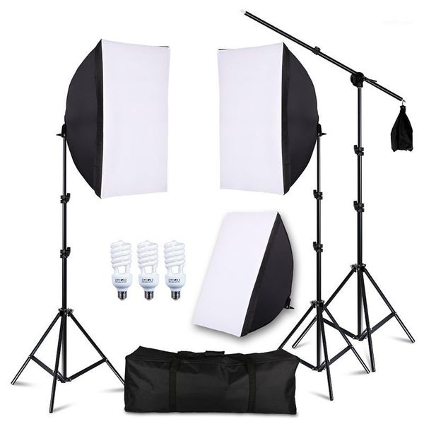 

lighting & studio accessories pography soft box with bulbs single socket 45w light daylight 200cm stand and carry case1
