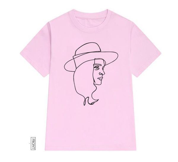 

abstract girl print women tshirt cotton casual funny t shirt lady yong girl tee 5 colors drop ship s-665, White