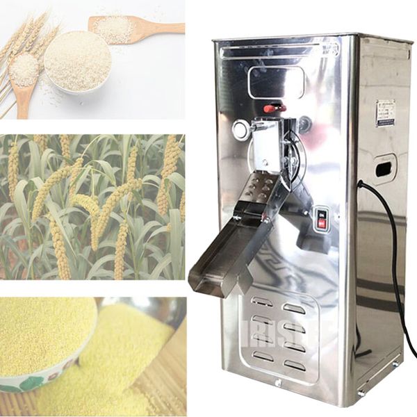 Freies Verschiffen landwirtschaftliche Reis Fräsmaschine Hirse Reisübmaschine Maschine Poliermaschine Getreide Huller Elektrische Mais Hussche180kg / h