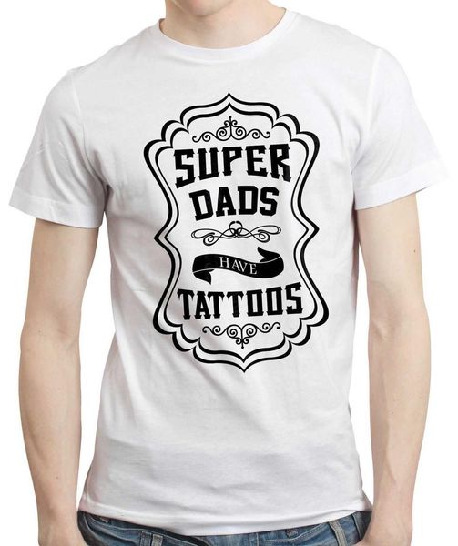 

super dads have tattoos tattooed dad father birthday gift summer tees plus size sport hooded sweatshirt hoodie t shirt