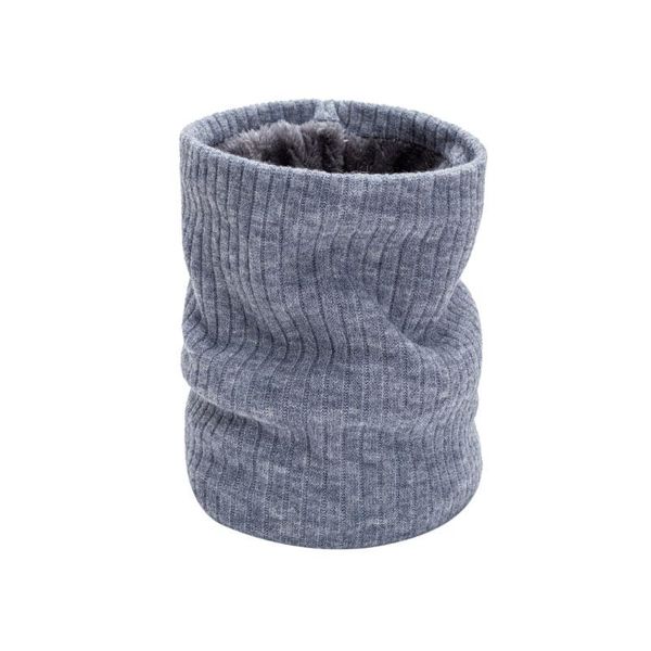 

2020 fashion winter scarf women men brand knitted winter scarfs for women thick warm neck ring, Blue;gray