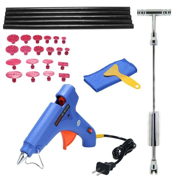 

paintless dent puller slide молоток repairing removal hail glue tools kit устройства автомобиля