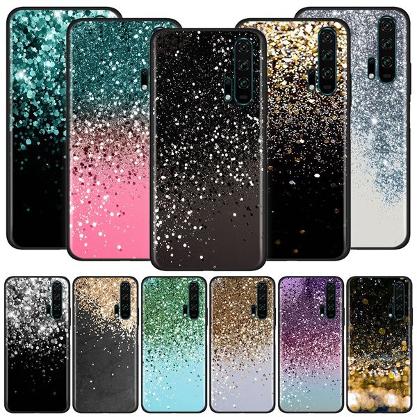 

phone soft case for honor 8x 9x 10 lite 20s 8a 2020 20 30 pro shockproof coque shell sparkle glitter