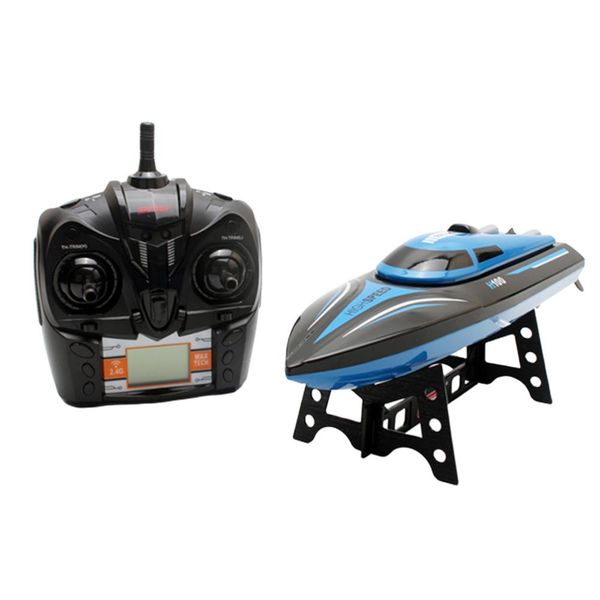 

rctown tkkj h100 rc boat high speed 2.4ghz 4 channel 30km/h racing remote control boat with lcd screen gift kids toys #x0709