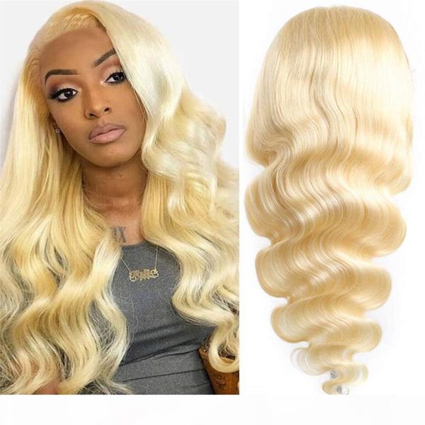 

популярные body wave 613 blonde фронта шнурка парик парик полный шнурок человеческих волос remy волос с ребенком волос для чернокожих женщин, Black;brown