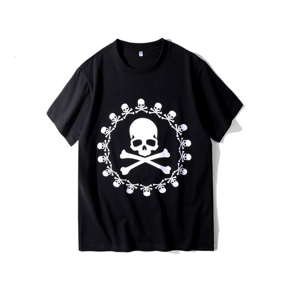 

2021 new ss latest summer hip hop mastermind japan men women mmj black white skeleton short sleeve tees oversize t-shirts cotton js4p, White;black