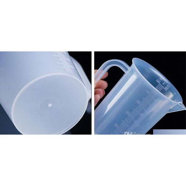 

250ml/500ml/1000ml lab beaker plastic graduated measuring cup with handle household kitchen co jllgco dhsybaby