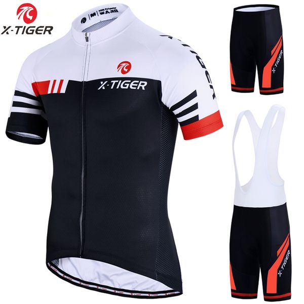 

x-tiger pro cycling jersey set 5d gel padded mtb bicycle clothing ropa ciclismo maillot cycling sets bike sportwears c0123, Gray