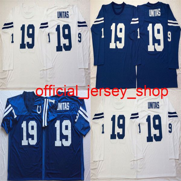 

ncaa 19 johnny unitas jersey white blue jerseys college retro football jerseys stitched mens, Gray
