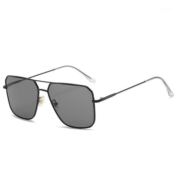 

sunglasses big frame double beam men's fashion personality ocean film real glasses trend street driving sunglasses1, White;black