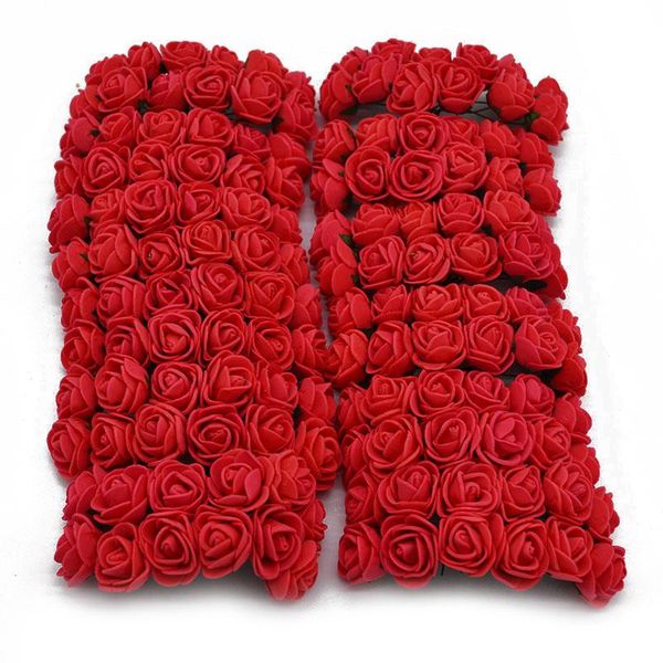 

144pcs foam teddy bear rose decoration pe foam rose head fake flower handmade wedding decoration srapbooking gift box diy wreath bbyaqt