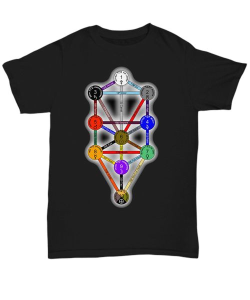 

occult kabbalah shirt - qabalistic tree of life sephirot symbol - esoteric tee summer o-neck tee shirt sport hooded sweatshirt hoodie