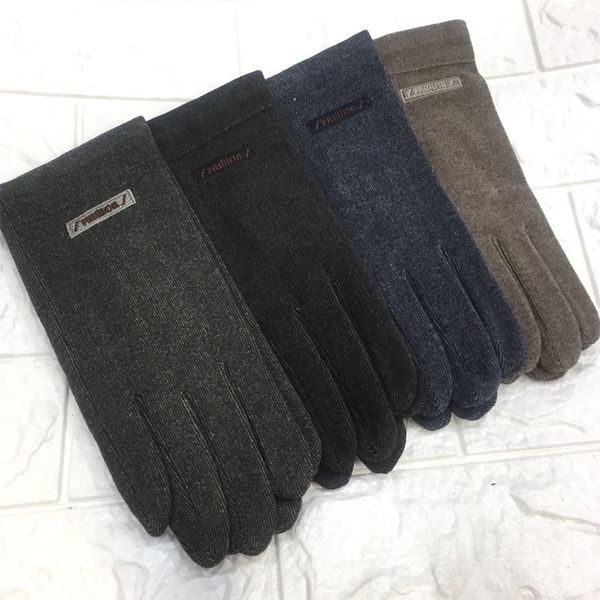 

rainbow butterfly gloves men' spring autumn winter thin cotton cloth comfortable and breathable black thermal touch screen anti slip, Blue;gray