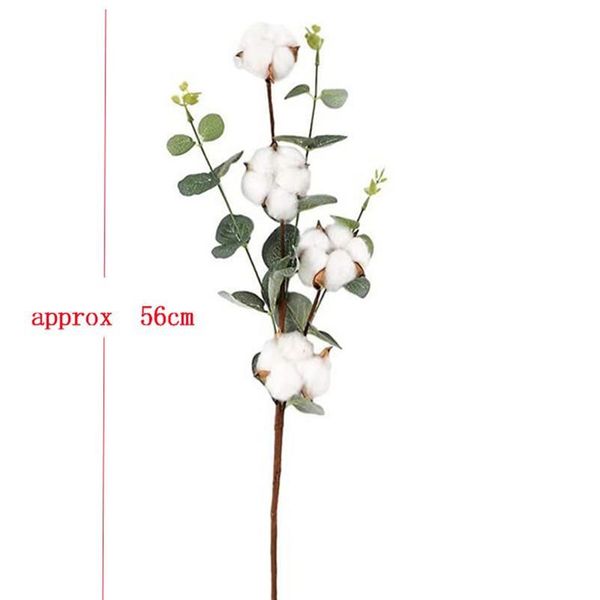 

dried cotton stems farmhouse artificial eucalyptus filler floral decor fake flower cotton bouquet diy garland home weddi jlluvw