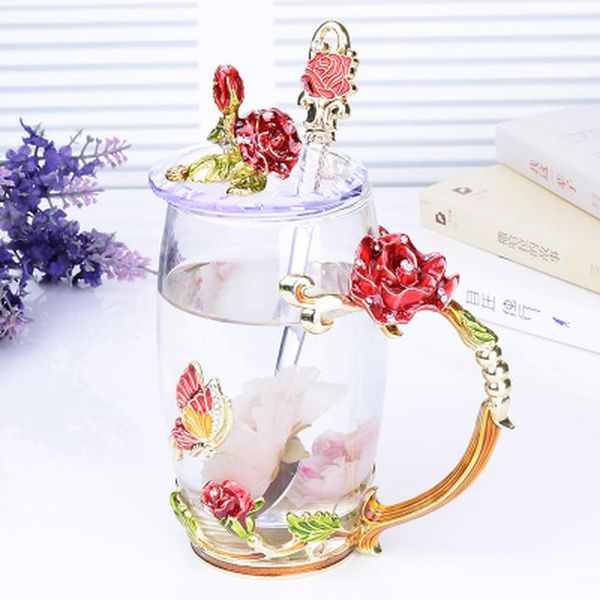 

стеклянные кружки чашки чая стаканы воды и дома цвета жаропрочные drinkware офиса lovers эмаль кофе подарков wmtfgc hx_pack