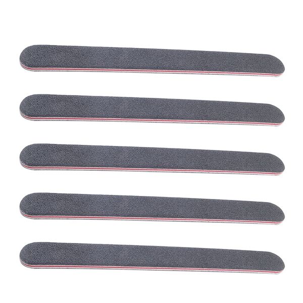 5 Stück hochwertige doppelseitige Schleifnagelfeile schwarz Nail Art Styling-Werkzeuge Salon Maniküre Werkzeugset Pediküre