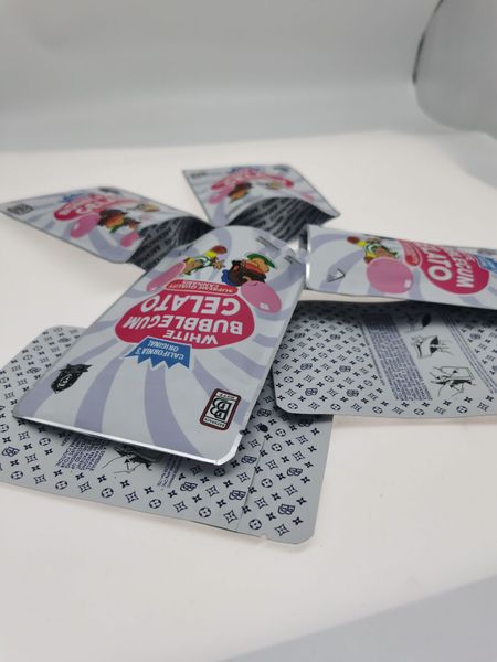 

белый bubblegum gelato от boardpack boyz edibles упаковка местные мешки mylar sf california 3.5-7g bbyckl bdesports